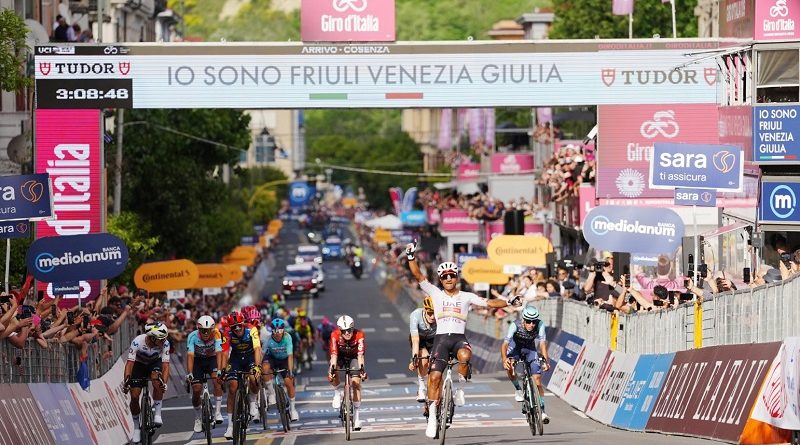 Ciccone nuevo líder, Egan cedió en Giro de Italia