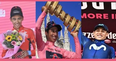 Egan, Santiago y Einer en el Giro de Italia