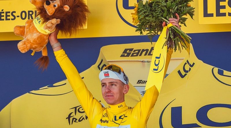 Pogačar, gana etapa y liderato del Tour de Francia
