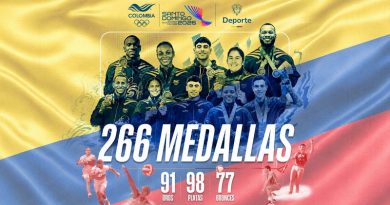 Colombia ganó 266 medallas en Santo Domingo