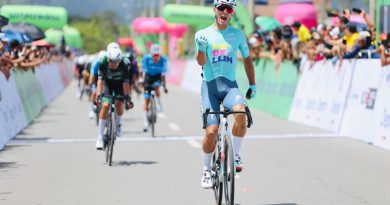 Paredes, líder de la Vuelta a Colombia Sistecrédito